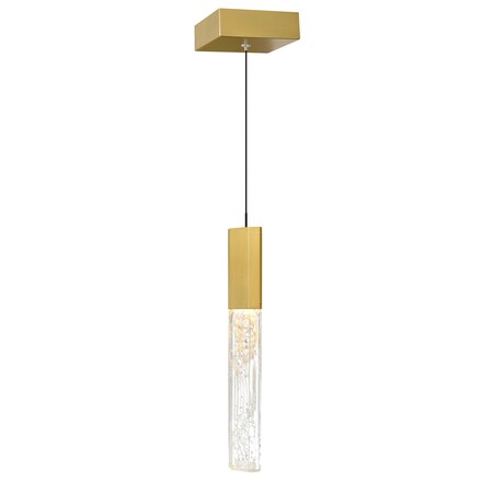 Cwi Lighting Greta Integrated LED Brass Mini Pendant 1589P5-1-624